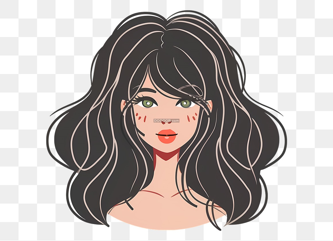 13360_透明PNG黑色头发美女手绘.jpg