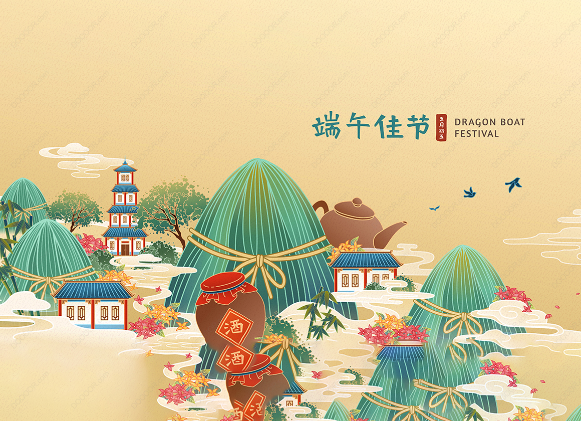 13723_端午佳节粽子桂花酒国风插画矢量素材-02.jpg