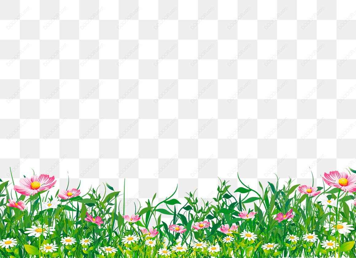 13413_粉色白色小花绿色草丛透明PNG.jpg