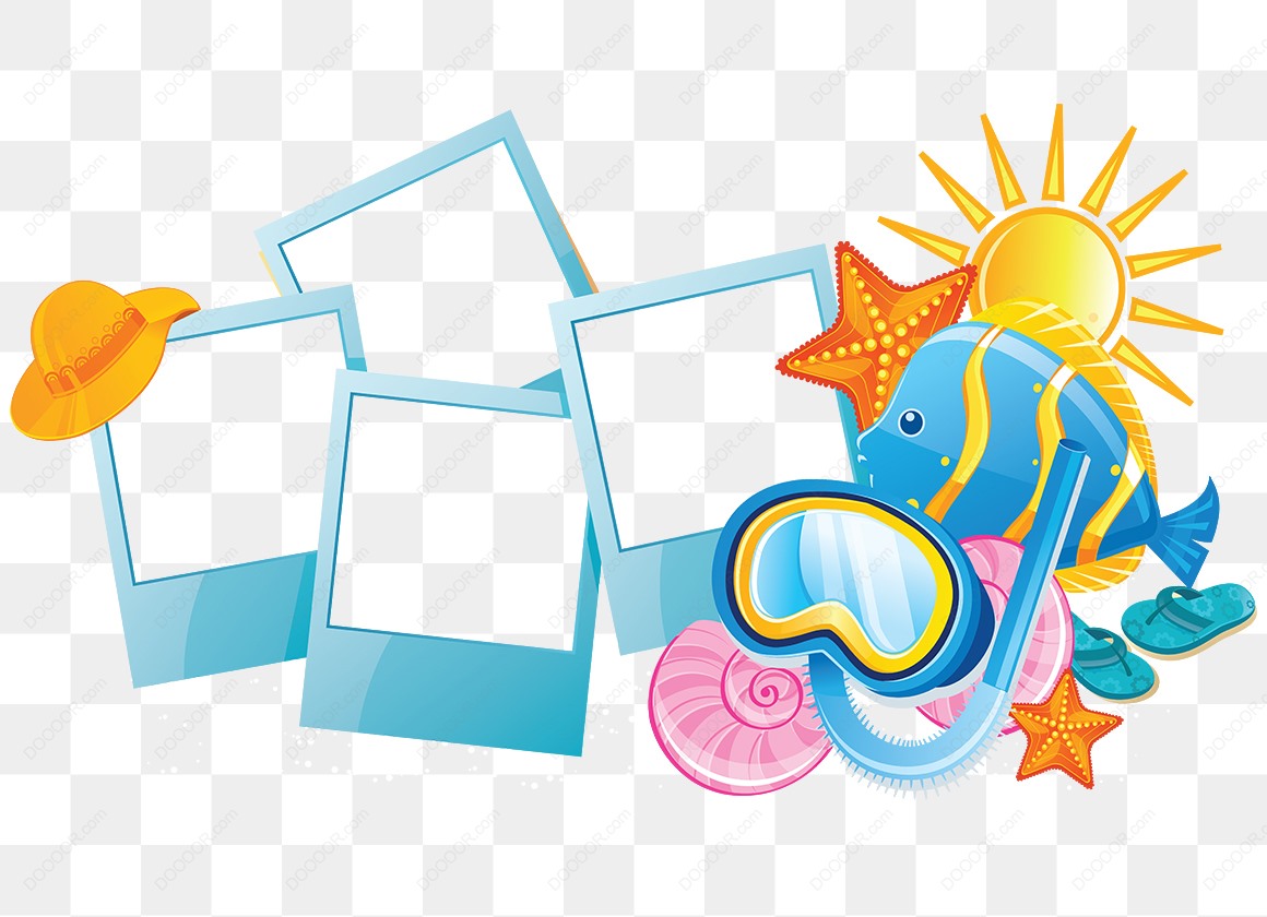 13868_浪漫海滩元素照片框相框透明PNG-04.jpg