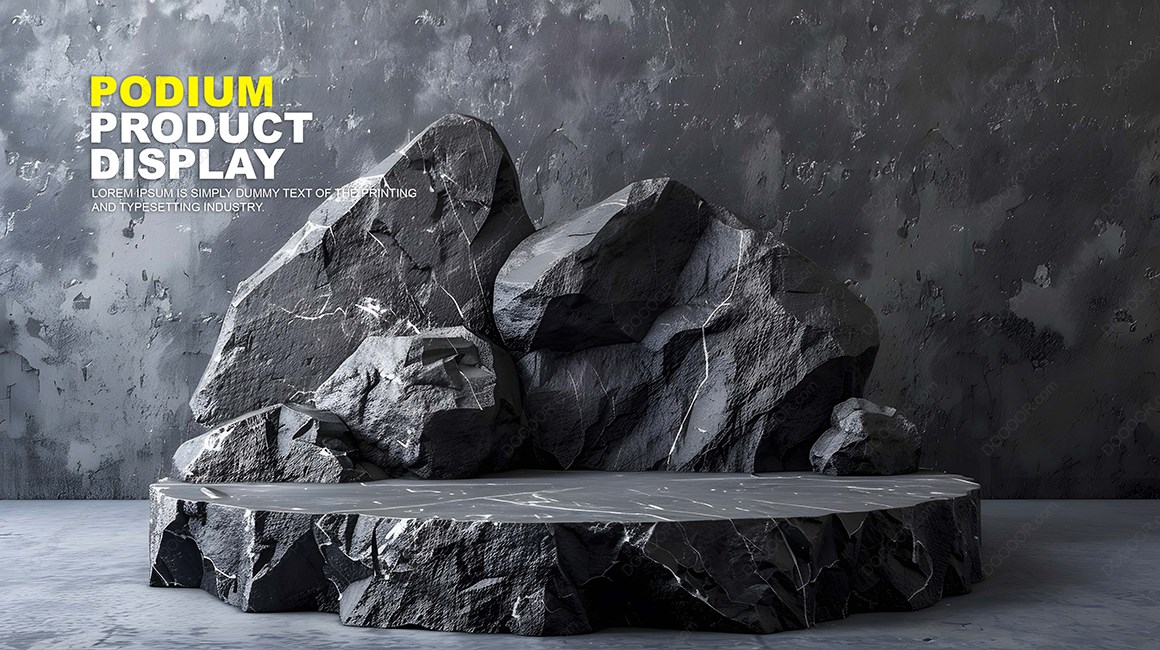 14916_黑色简约岩石背景黑色岩石底坐PSD产品展示-1.jpg