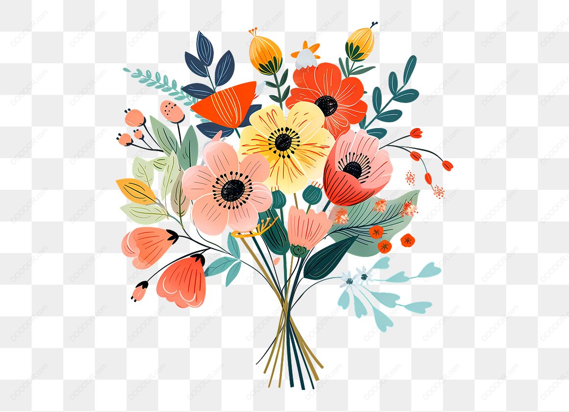 14077_插画风格的花束图案.jpg