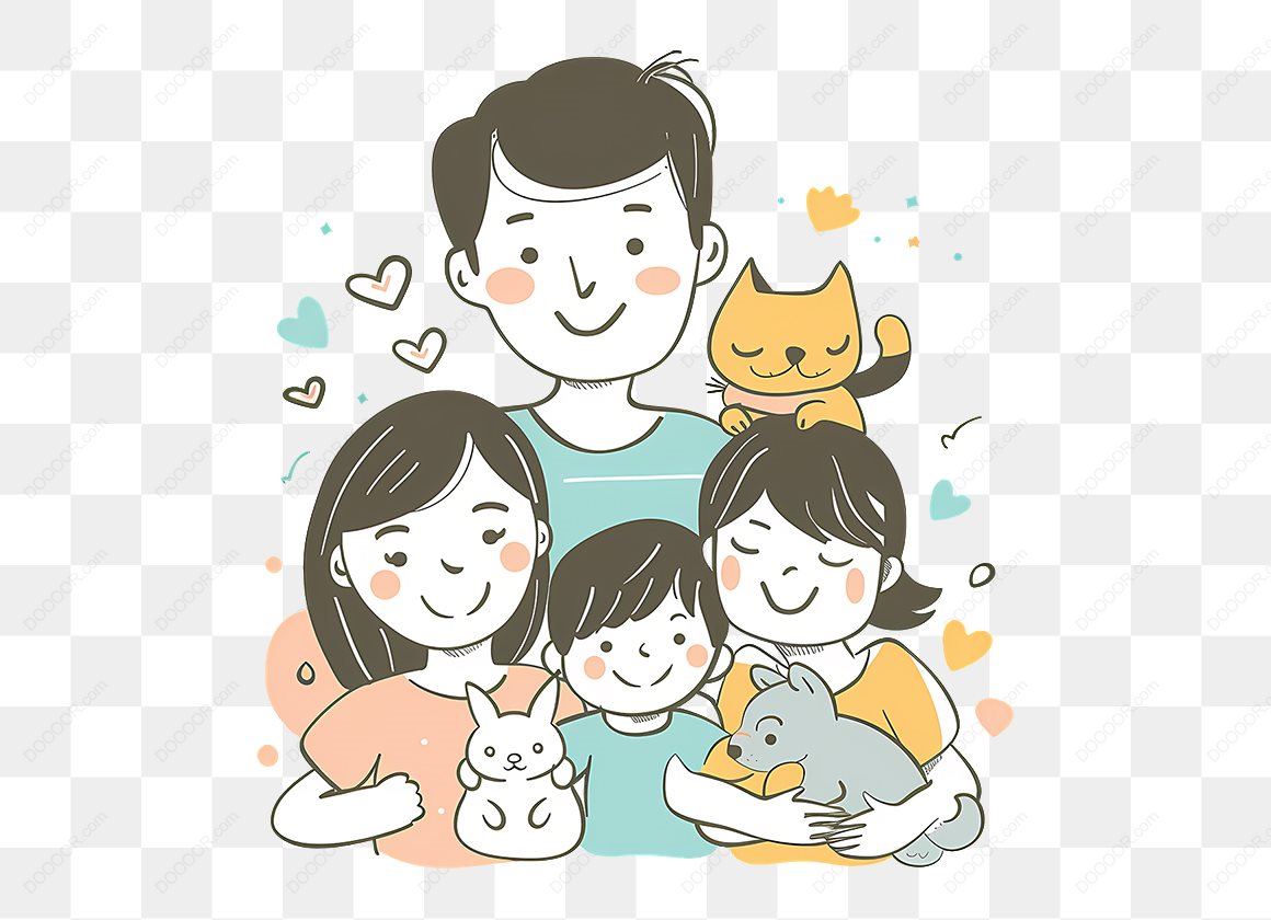 14326_家庭与宠物的插画.jpg