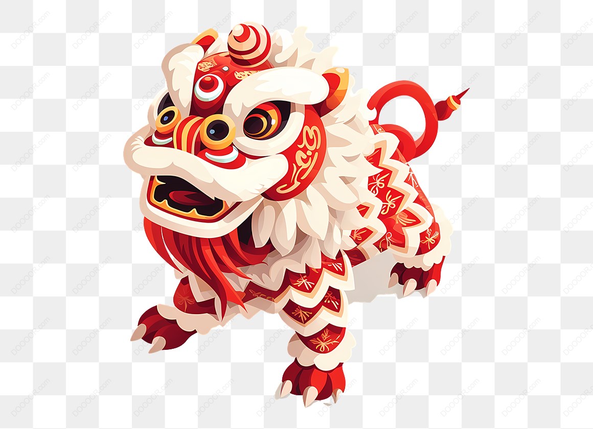 12791_红色舞狮插图.jpg