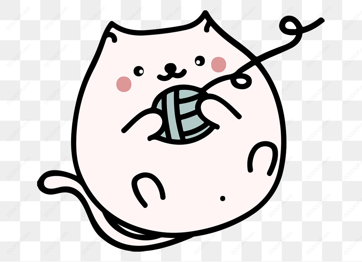 14917_猫玩毛线球插图.jpg
