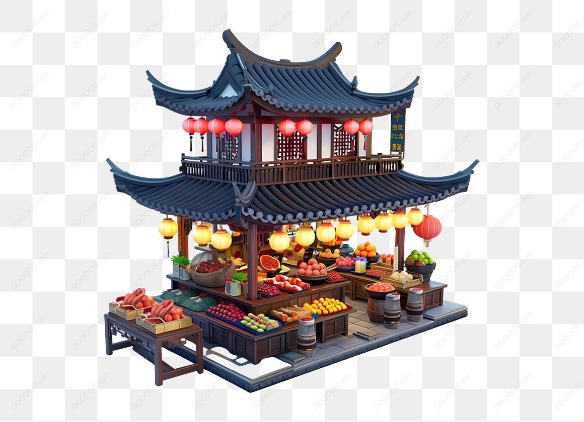 15522_中国风水果摊模型.jpg