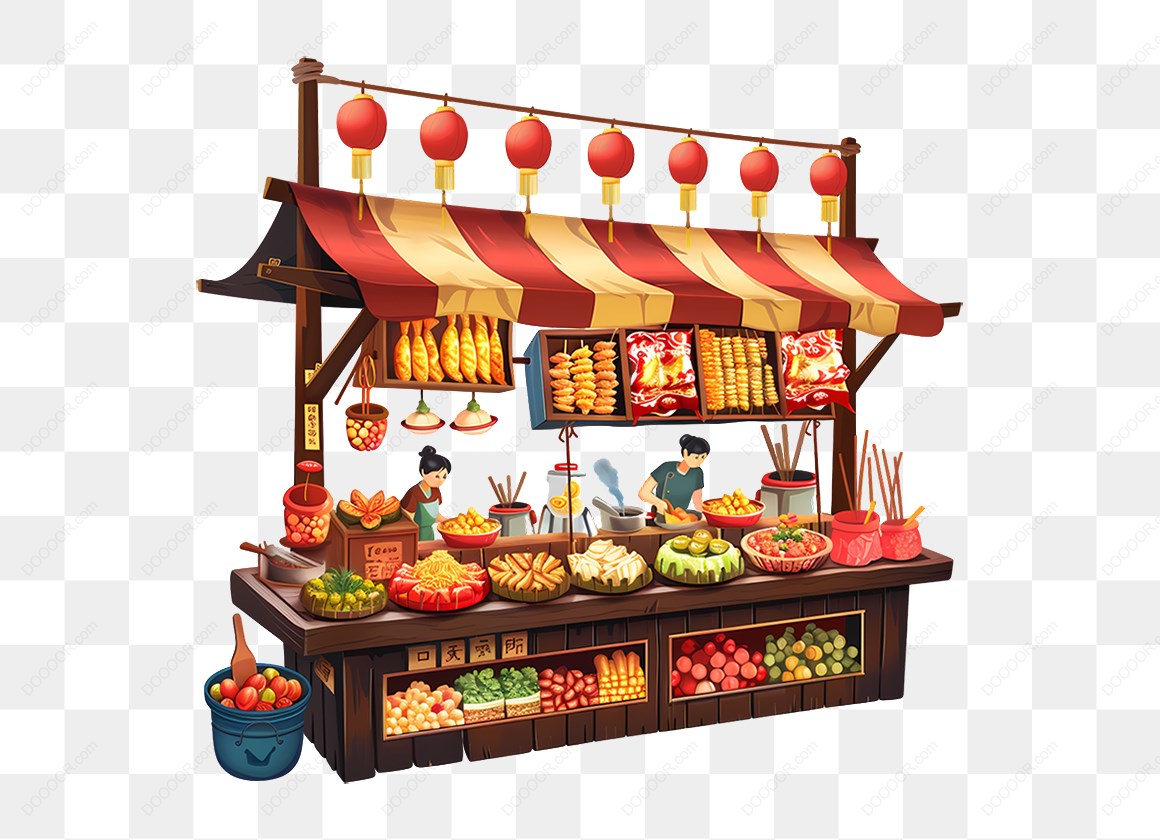 15523_街头小吃摊位插图.jpg