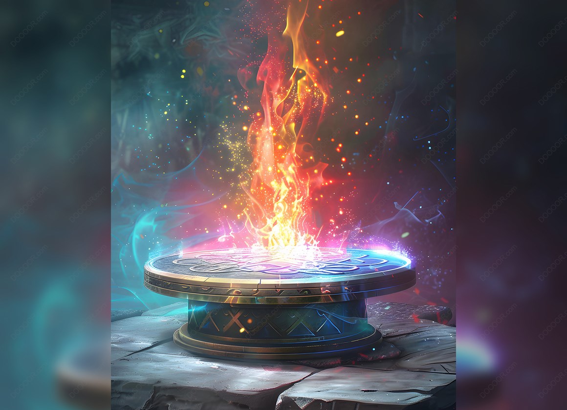 14990_3D特效魔法火焰游戏金属底座PSD展示台样机.jpg