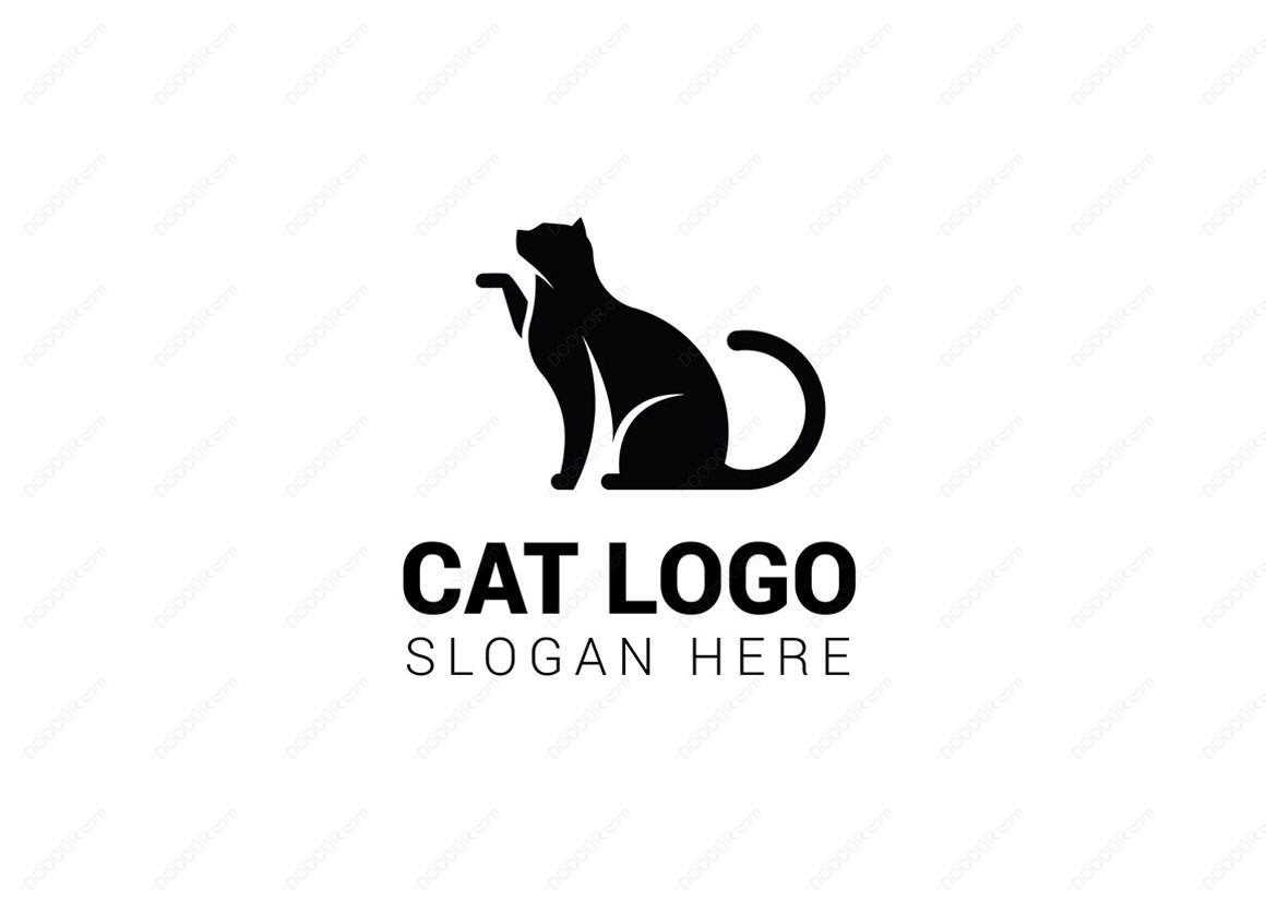 15446_猫的黑色剪影矢量LOGO素材.jpg