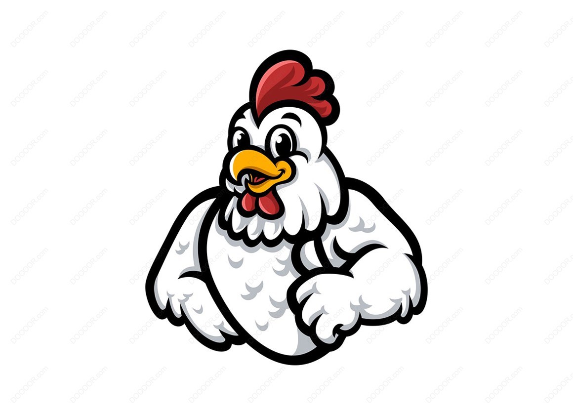 15453_卡通鸡的插图矢量LOGO素材.jpg