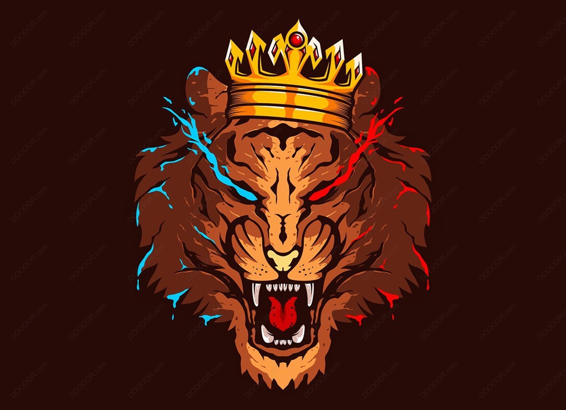 15623_戴皇冠的咆哮狮子矢量LOGO素材.jpg
