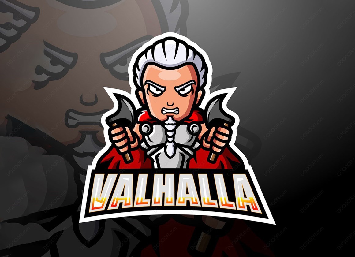 15762_卡通角色与VALHALLA矢量LOGO素材.jpg