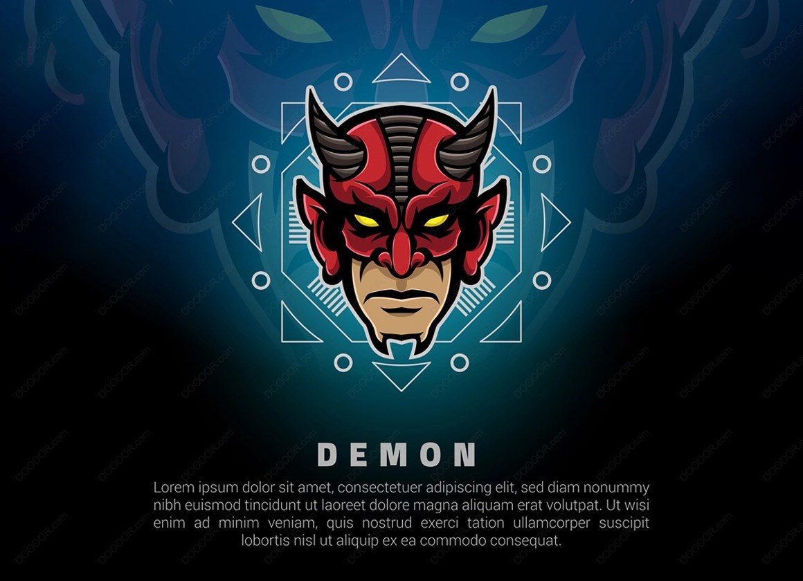 15953_红色恶魔面具图案矢量LOGO素材.jpg