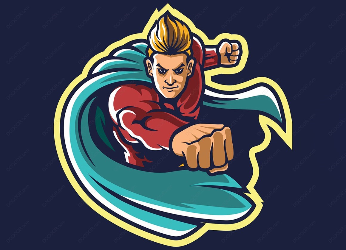 16085_超级英雄卡通形象插画矢量LOGO素材.jpg