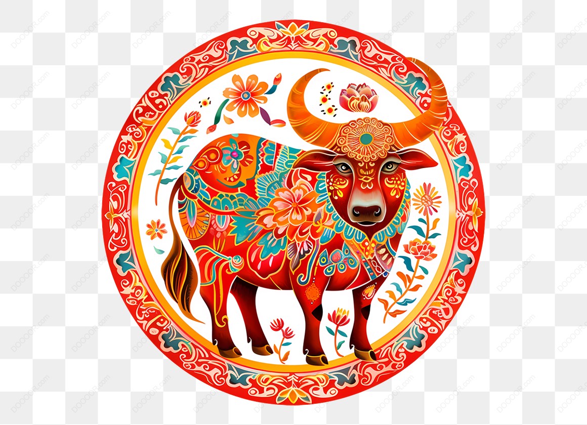 16173_彩色装饰牛图案.jpg