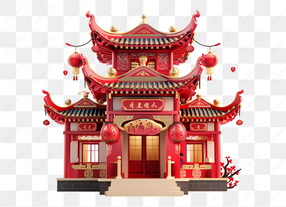 16273_红色中式建筑插画.jpg