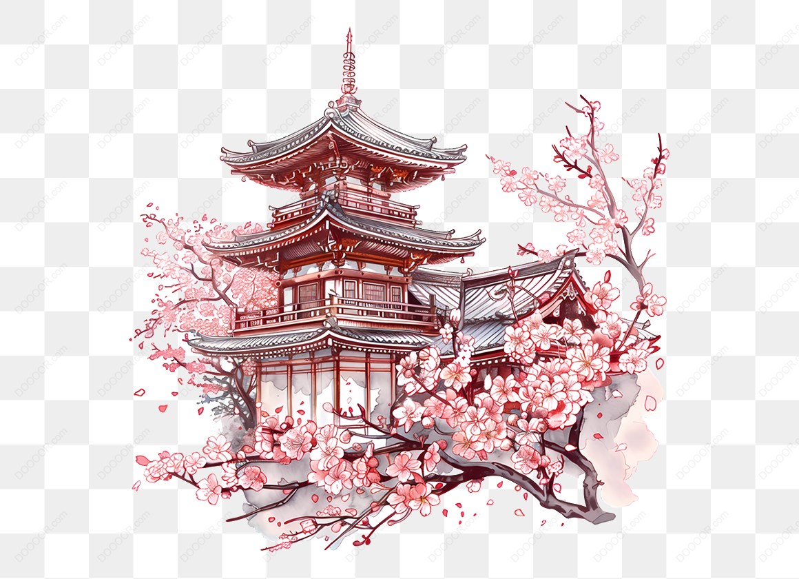 16450_樱花与传统建筑插图.jpg