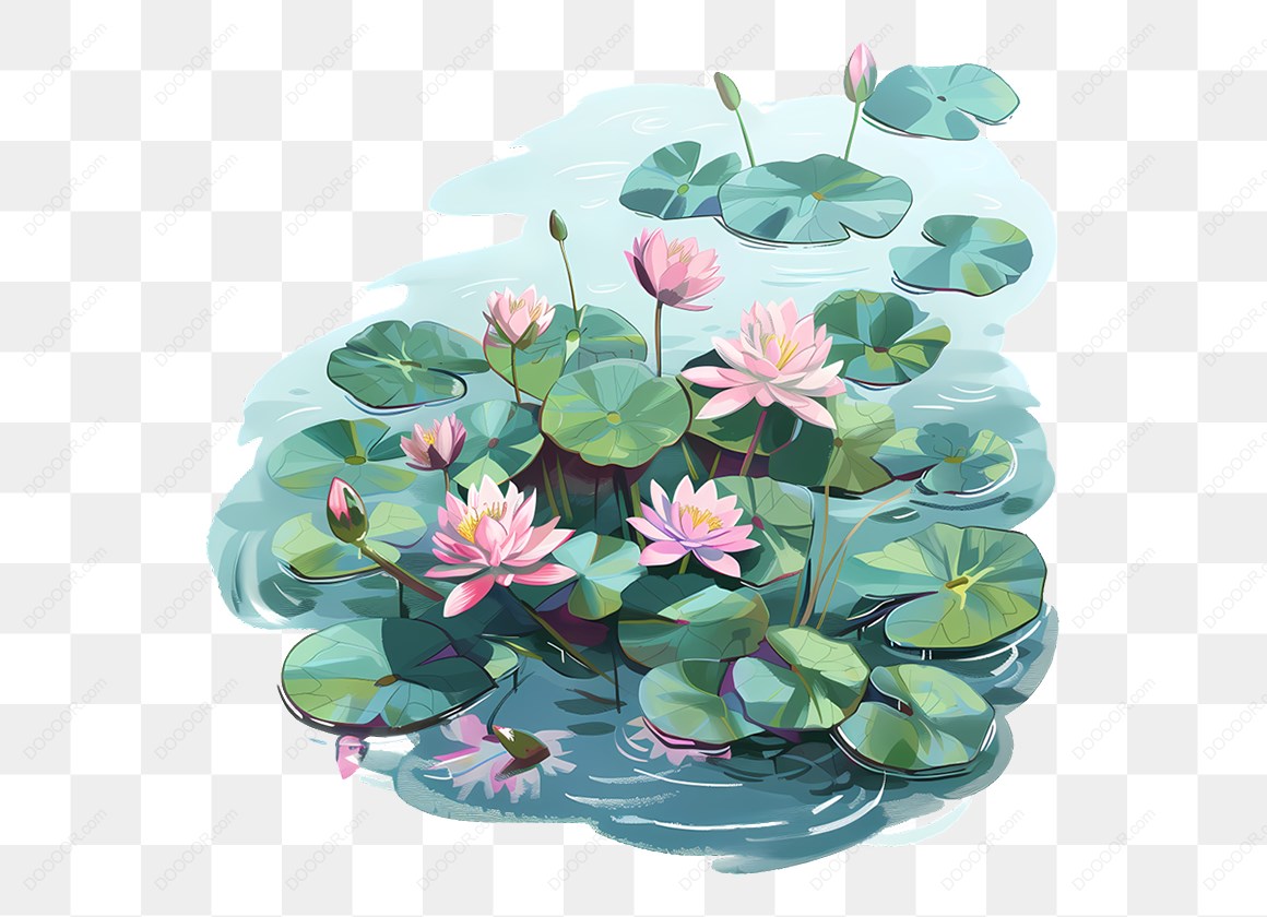 16544_荷花和荷叶插图-1.jpg