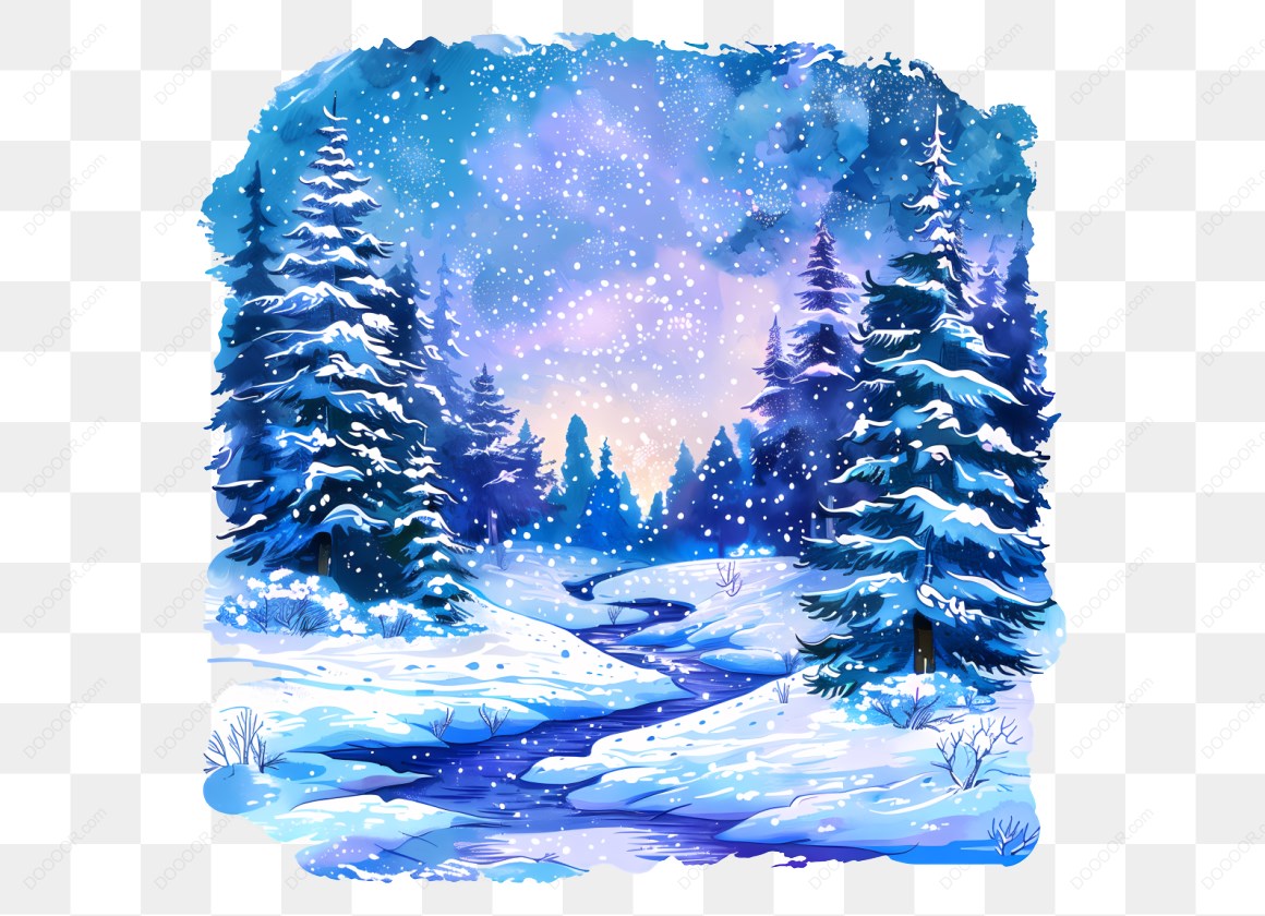 16708_雪景中的森林小溪.jpg