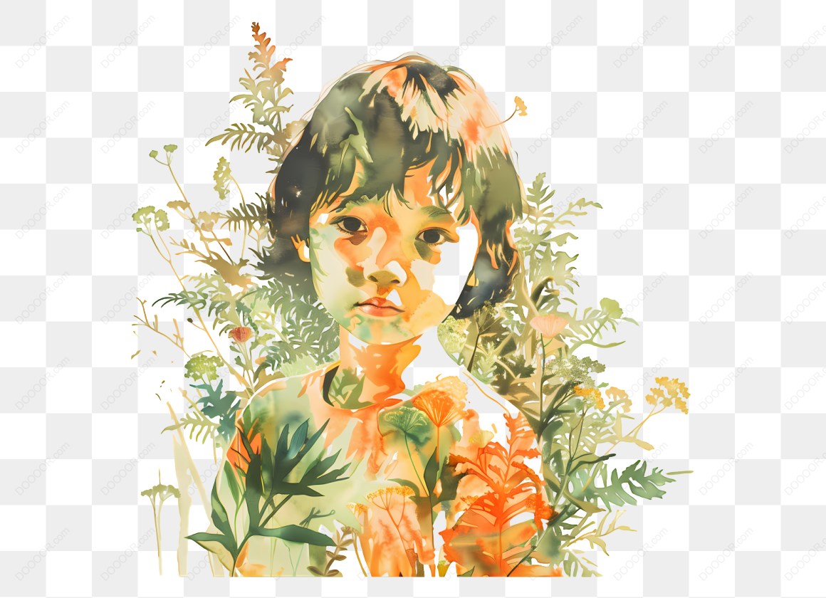 16870_孩子与植物融合插画.jpg