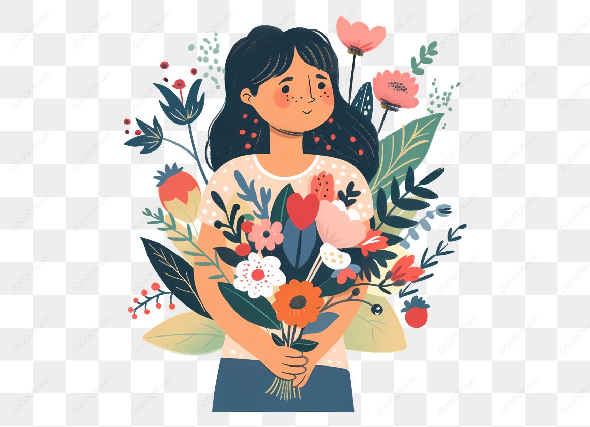 16997_女孩手捧花束插画.jpg