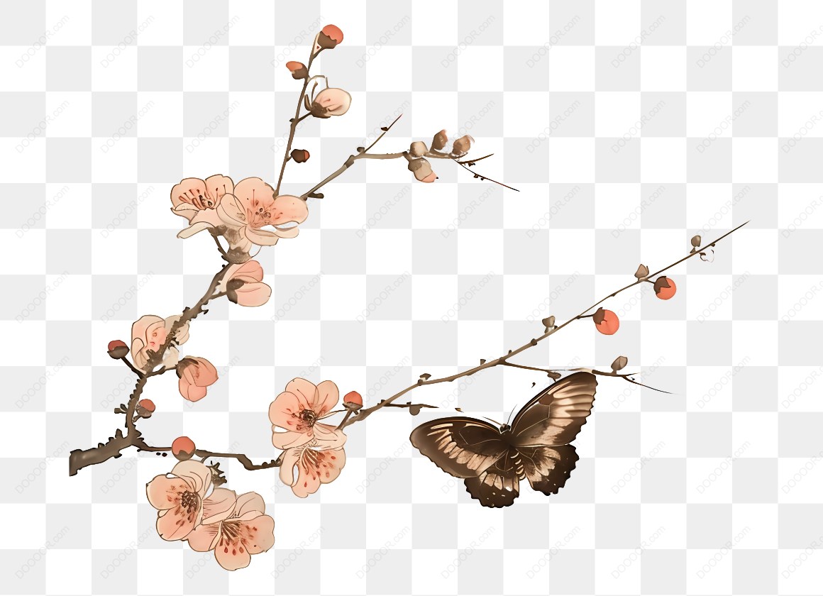 10013_樱花树枝与蝴蝶.jpg