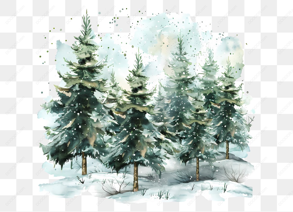 10044_雪中的松树森林.jpg