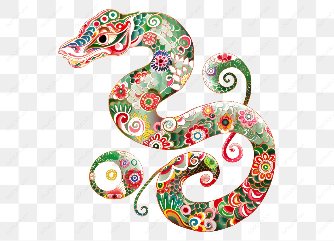 10501_彩色花纹蛇图案设计.jpg