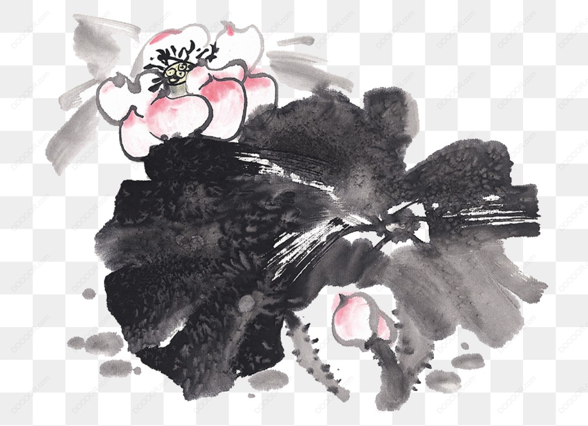 10666_水墨画花卉图案.jpg