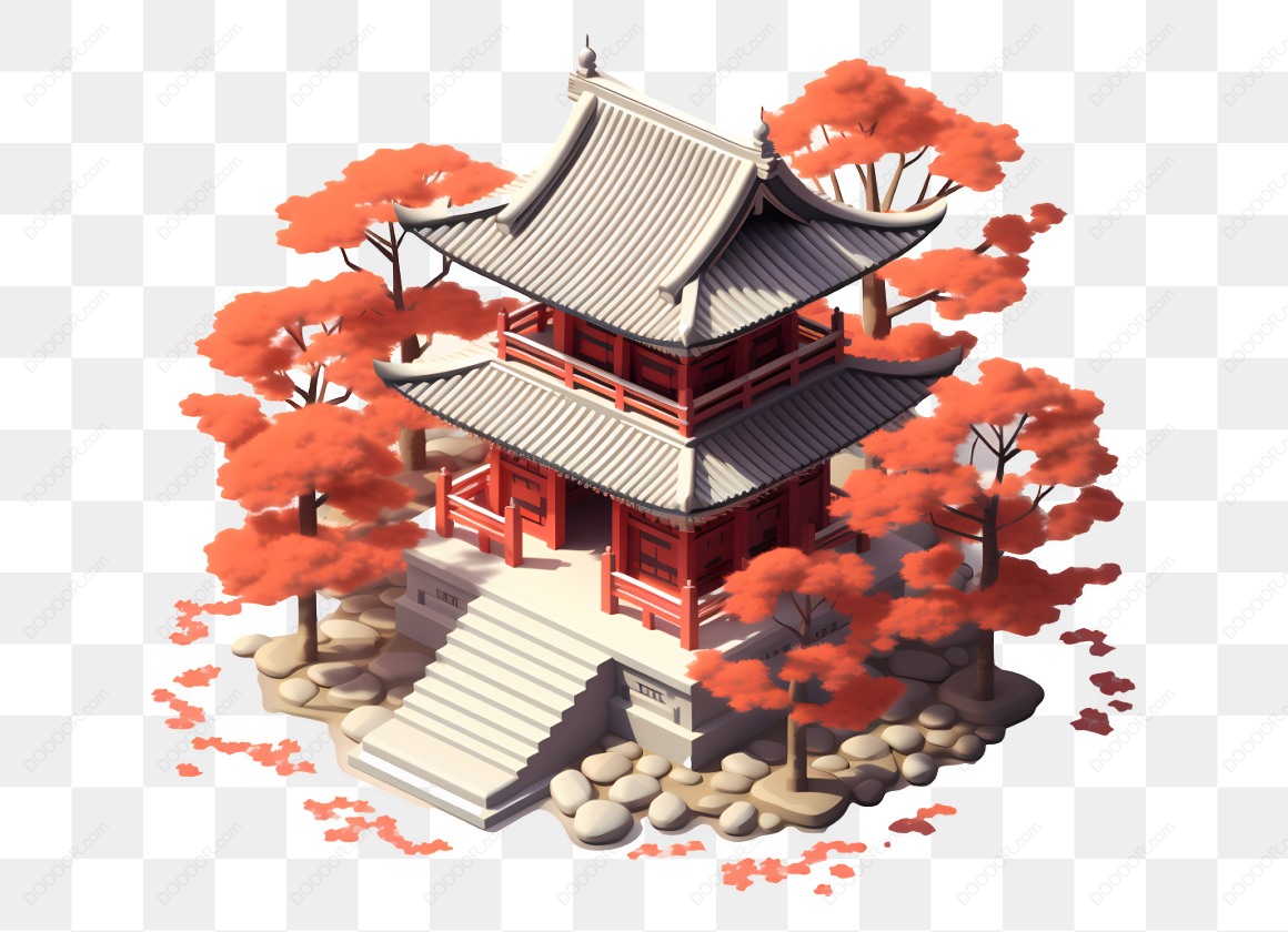 10949_红色寺庙与秋季树木.jpg