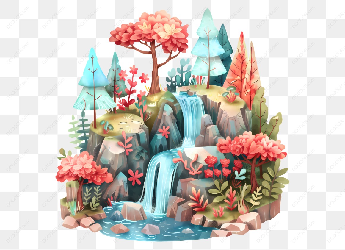11548_卡通风格的瀑布景观_1.jpg