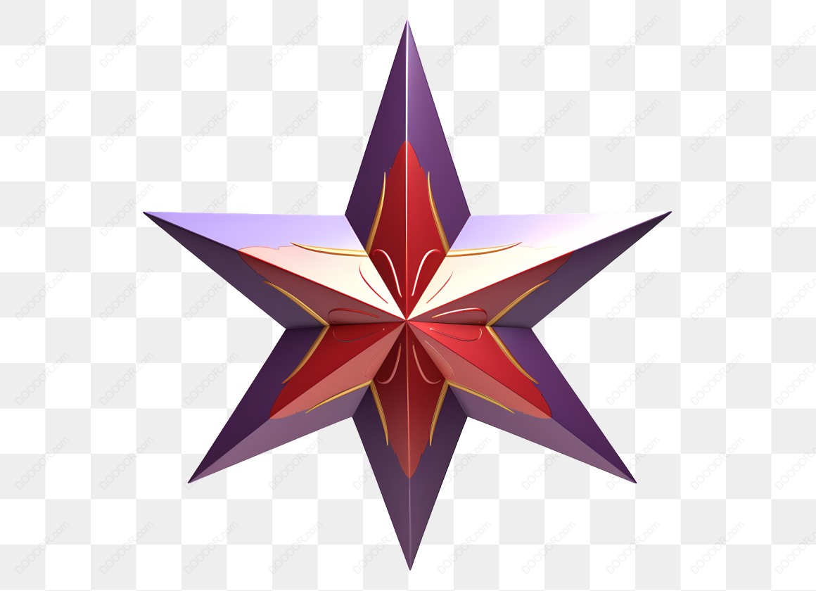 11831_立体红色星形图案.jpg