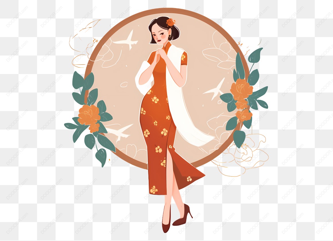 12247_穿旗袍的女子插画.jpg