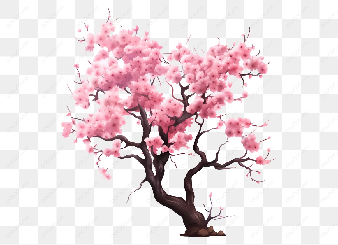 12387_粉色梅花樱花树插图_1.jpg