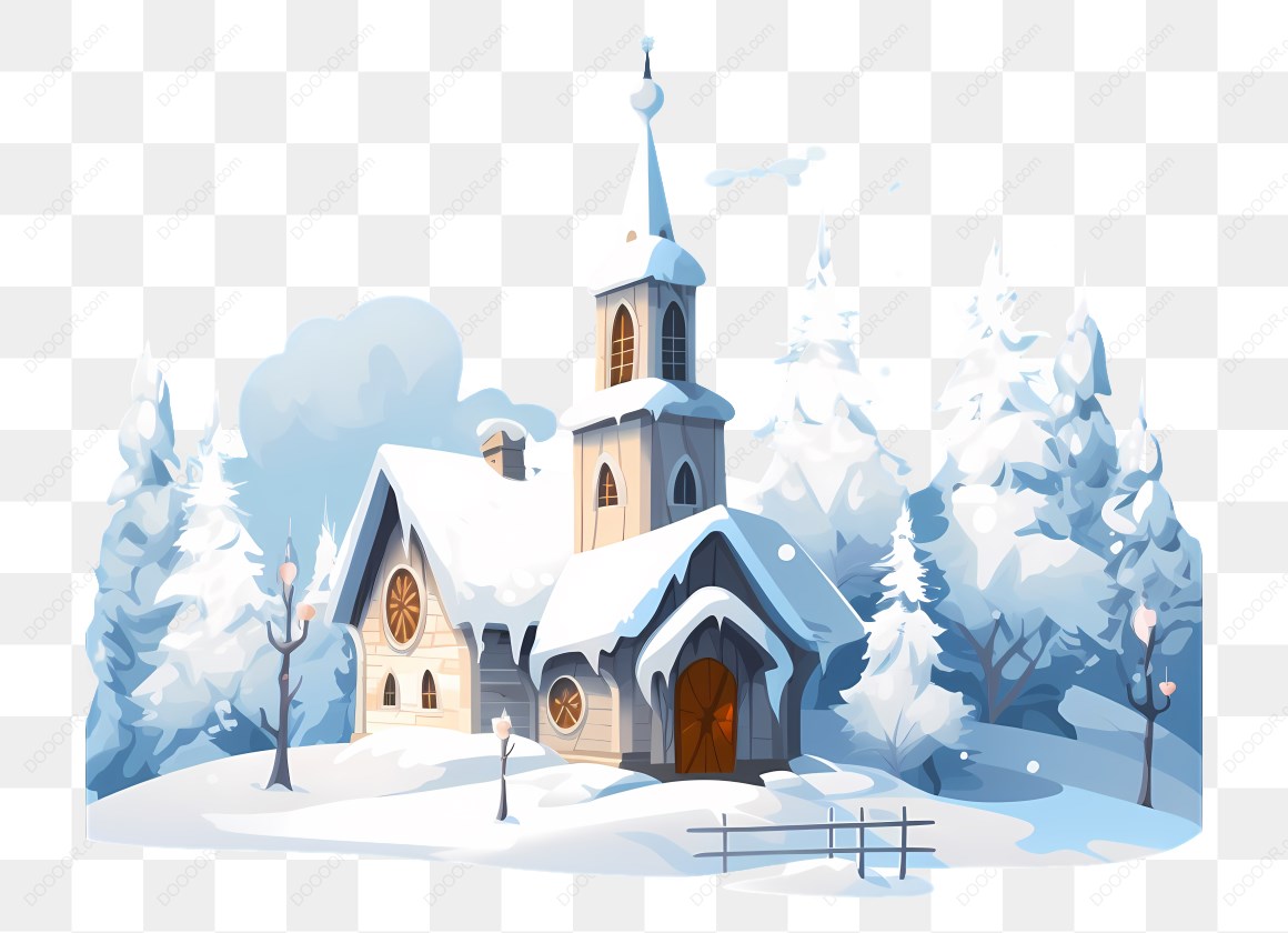 12824_雪中的教堂和树木.jpg