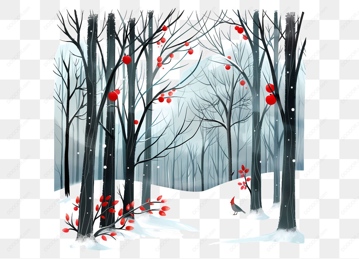 12895_冬季森林_红色浆果.jpg