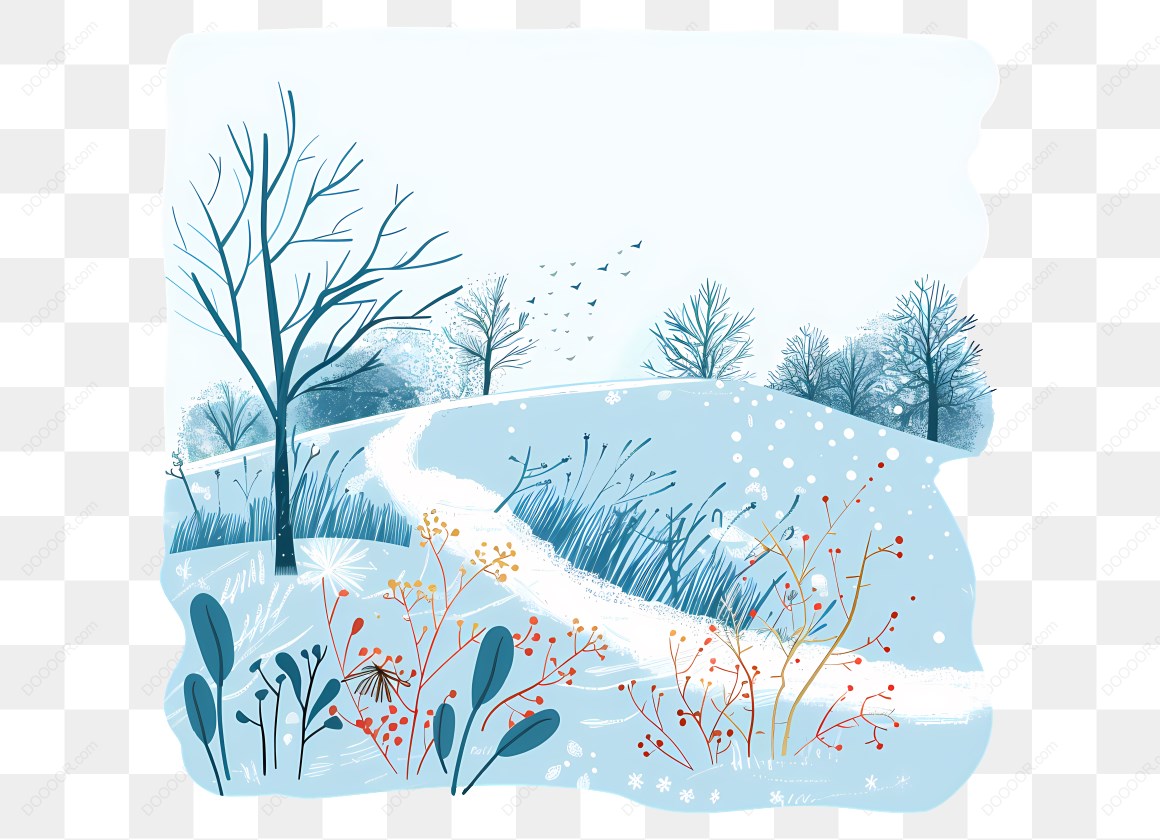 13035_冬季雪景插画风景.jpg