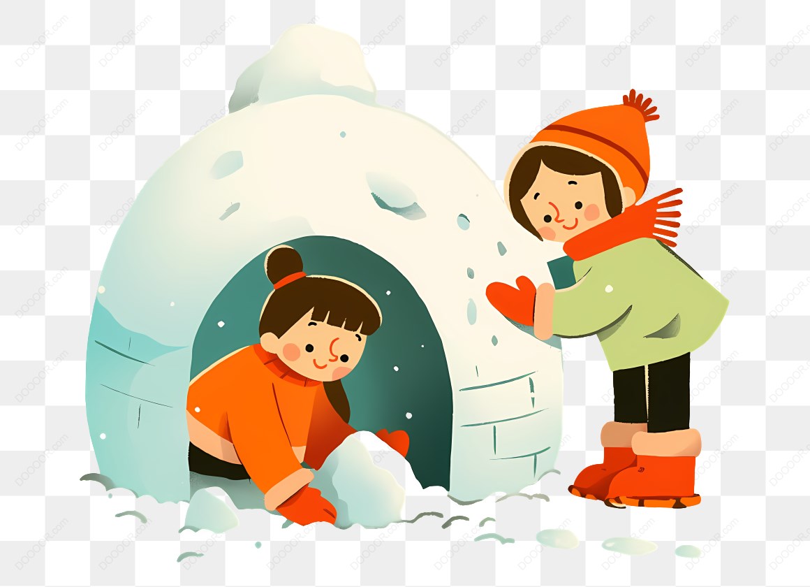 13085_孩子们在雪屋玩耍_1.jpg
