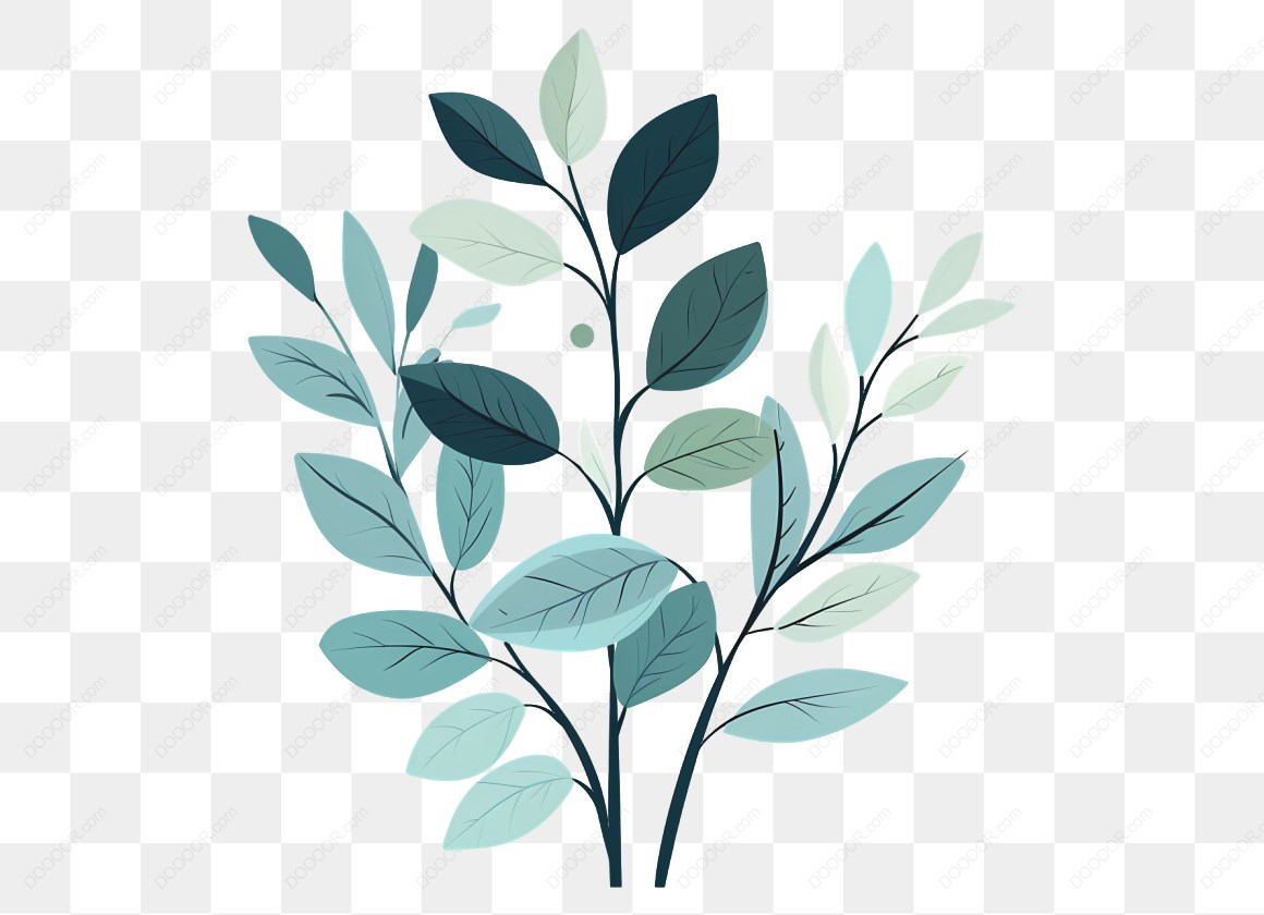 13330_蓝绿色调植物插图.jpg