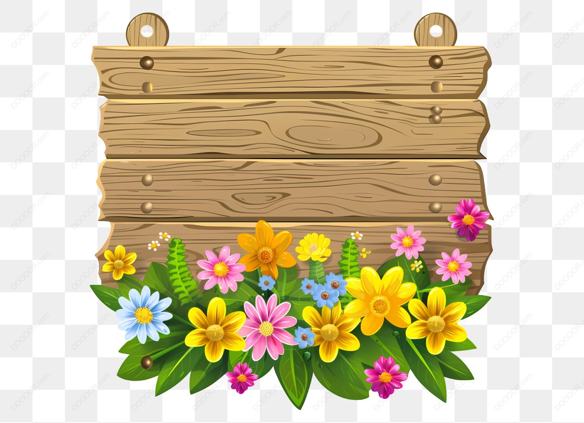 13869_木牌与五颜六色花朵.jpg