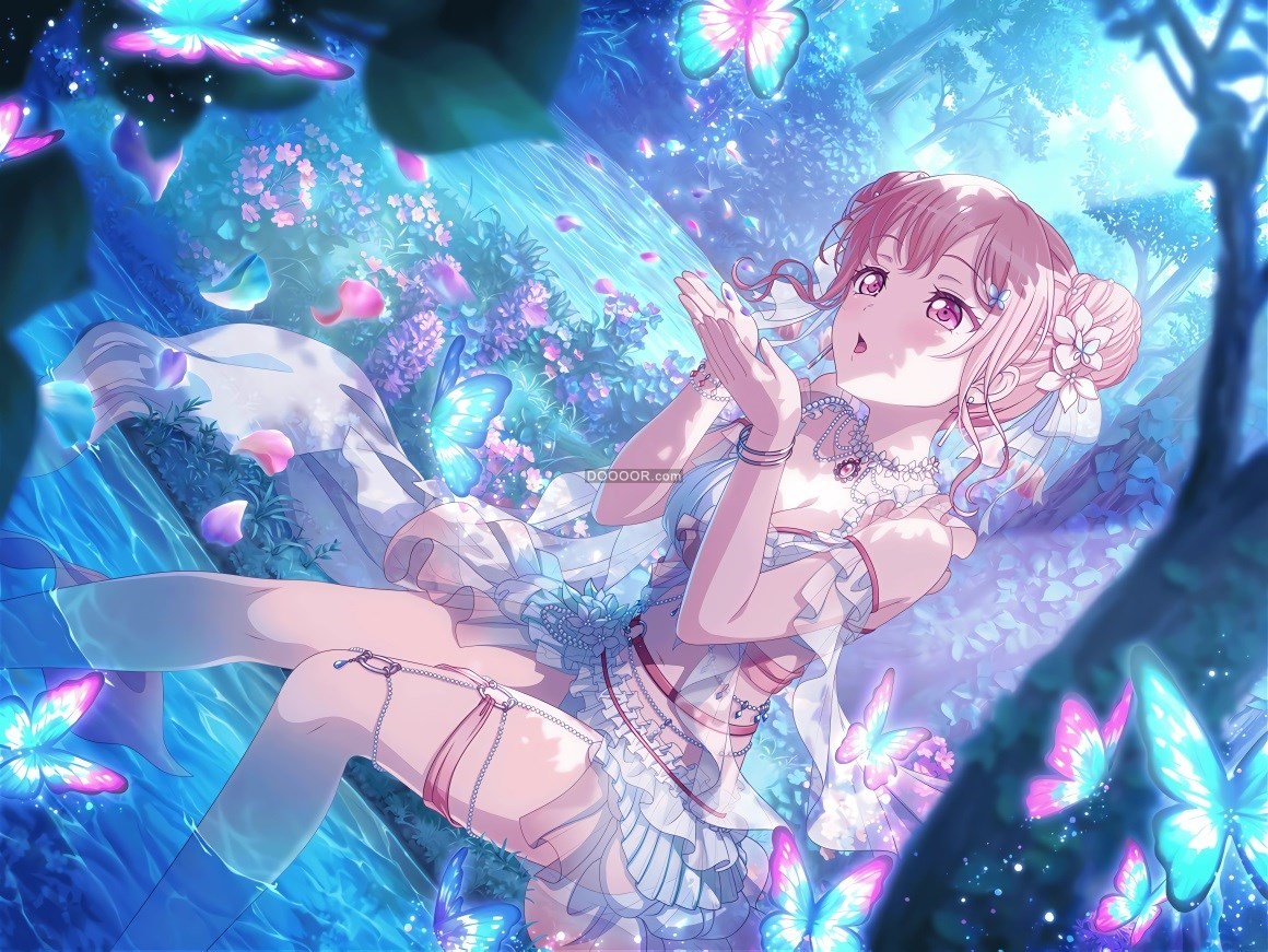 01821_班格梦想动漫女孩七海广町蝴蝶昆虫水游泳衣.jpg