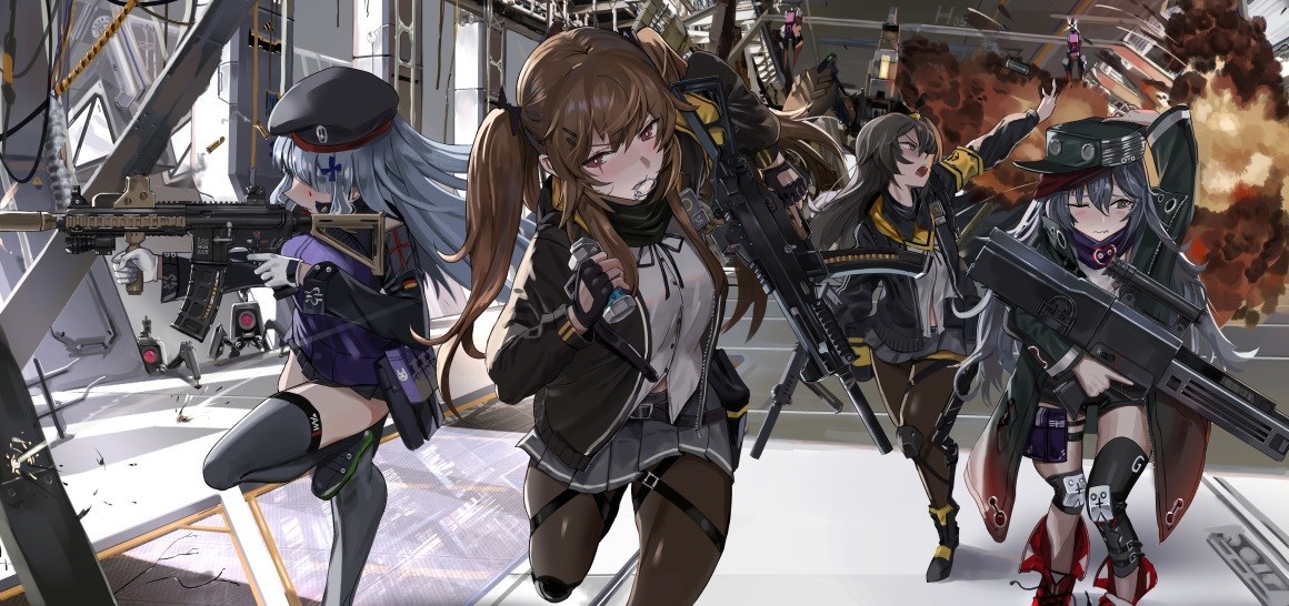 01830_爆炸女孩黑色丝袜长发辫子头饰短裙武器发饰.jpg