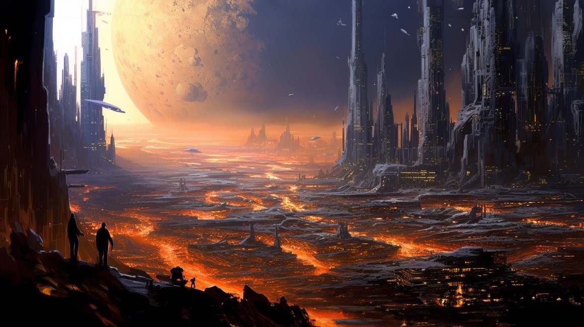 01852_插图城市景观科幻塔行星城市建筑未来派灯.jpg