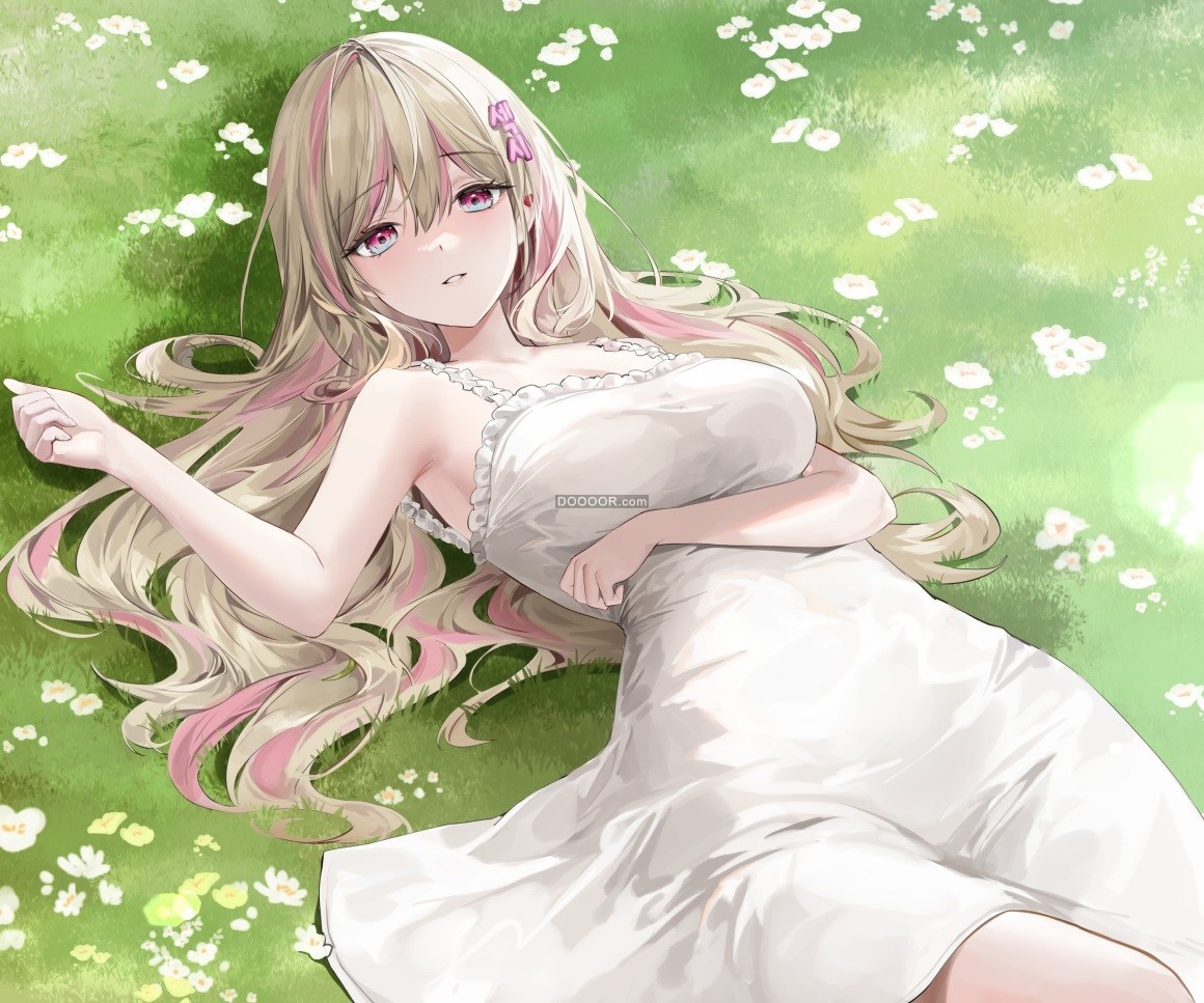 01992_动漫女孩草花朵郎裙子白色礼服.jpg