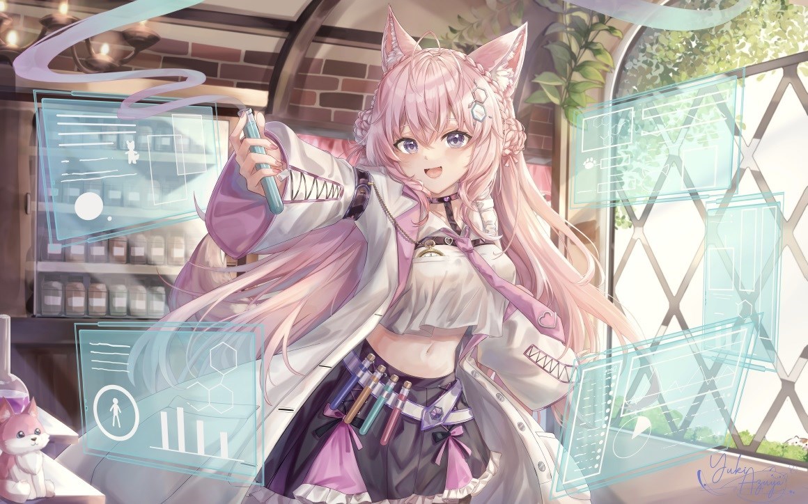 02043_动漫女孩猫女猫耳朵长发粉红色头发.jpg