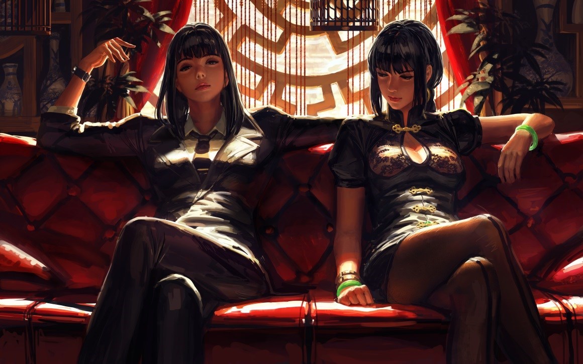 02224_古维兹美女原创人物绘画西装旗袍连裤袜.jpg