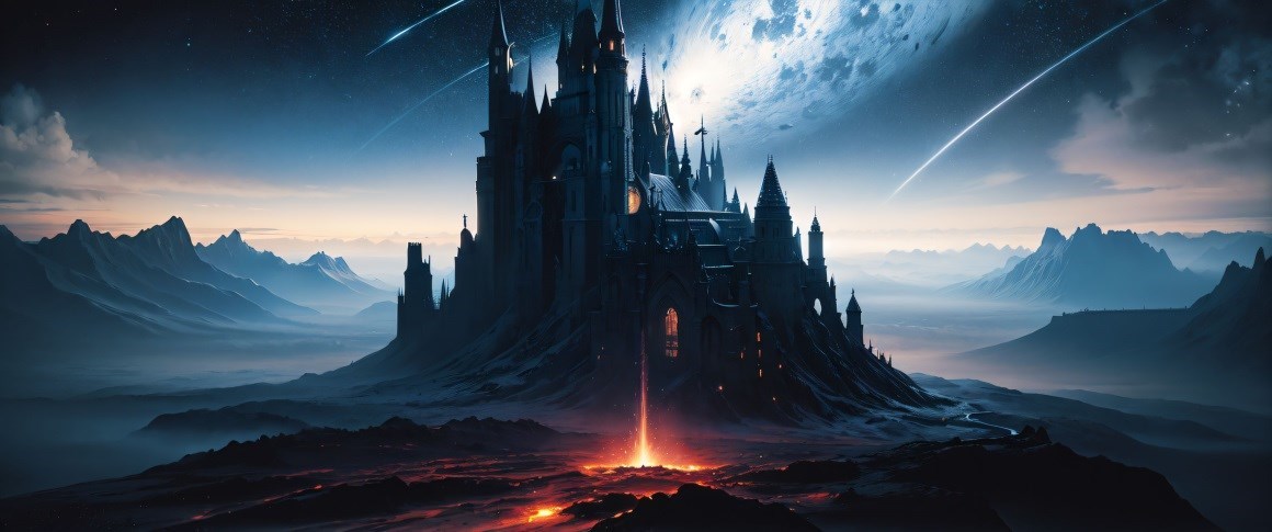 02266_环境奇幻建筑幻想城堡幻想城幻想山天空星星.jpg
