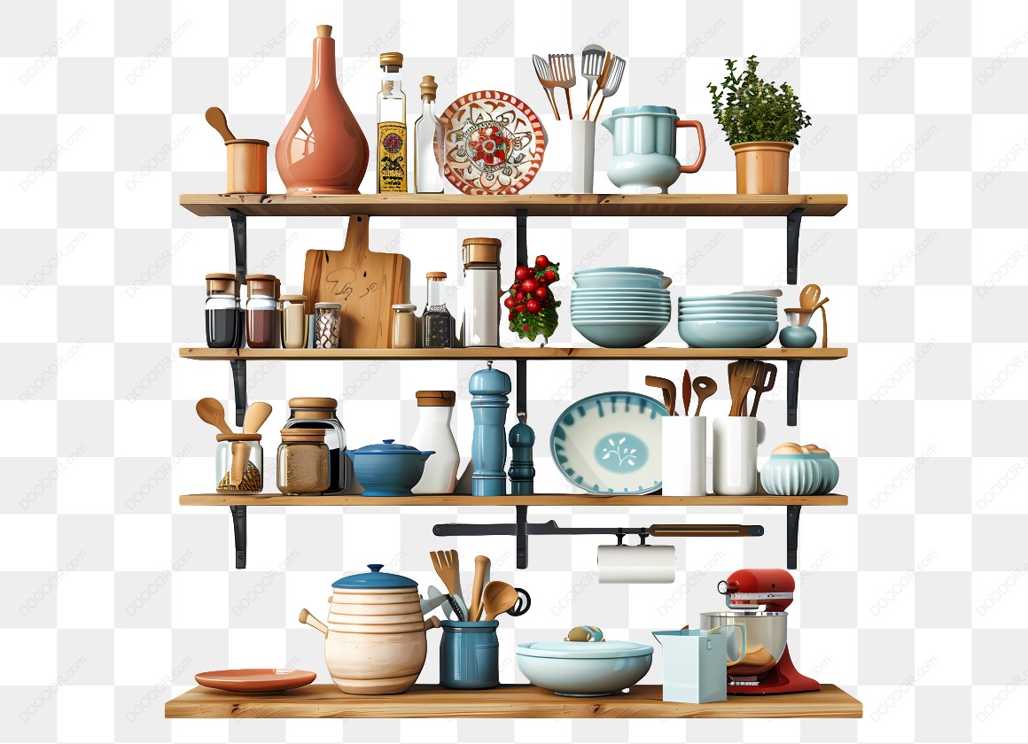 14305_厨房搁架上的餐具用品.jpg
