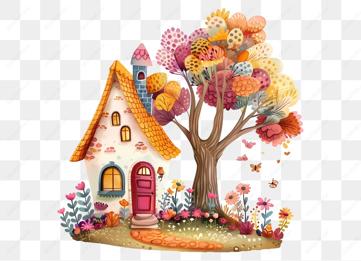 14315_童话小屋与彩色树.jpg