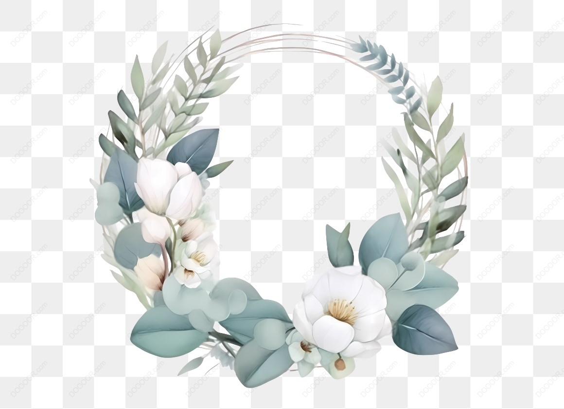 14487_花环与白色花卉装饰.jpg